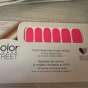 Color Street Pink Nail Polish Strips - Shockwave